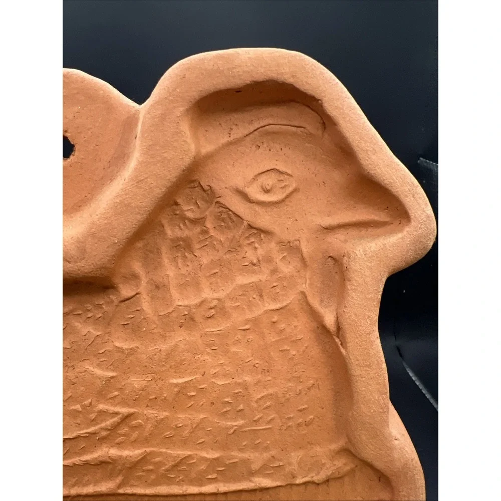 Vintage Terracotta Chicken Rooster Mold Wall Hanging Decor Made In Portugal 8
